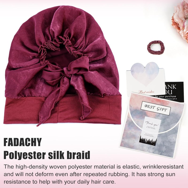 FADACHY Chemo Headwear for Women,Chemo Caps Lightweight for Summer with Head Scarf,Silky Soft Hair Turbans Fashion - Image 5